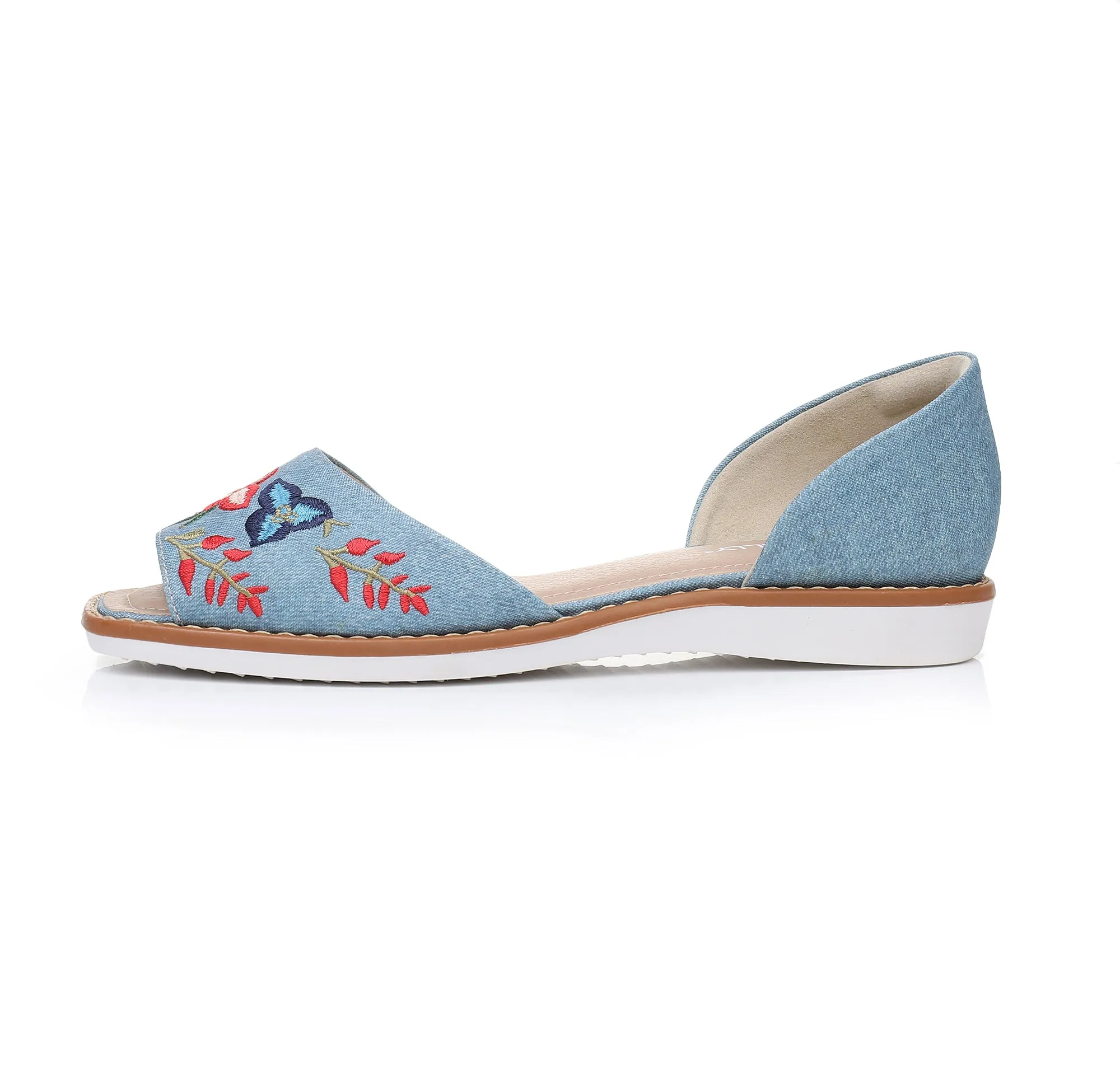 Denim Embroidered Elegance (406.047)